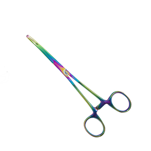 Pinces de pêche en acier inoxydable poli miroir couleur arc-en-ciel en titane pour la pêche en plein air, pinces hémostatiques pour pêcheurs - Product Image 4