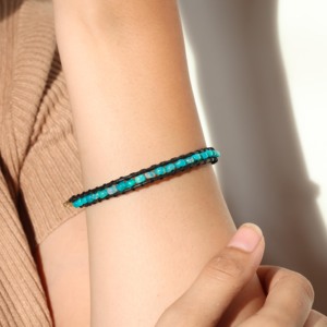 Beads with Black Rope <b>Bracelet</b> for Women & Men Handmade Beads Black Rope <b>Bracelet</b> Stylish <b>Beaded</b> Black Rope <b>Bracelet</b> - Product Image 1