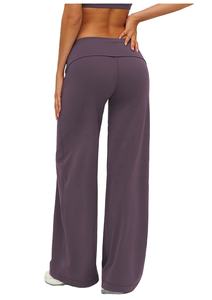 กางเกงโยคะขายดีสำหรับผู้หญิง แห้งเร็ว ทรงขากว้าง กระชับรูปร่าง ทรงบาน กางเกงออกกำลังกายกลางแจ้ง วิ่ง เล่นกีฬา และโยคะ - Product Image 2