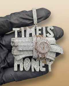 Joyería Hip Hop para Hombre, Colgante Personalizado con Letras, Plata de Ley 925, Diamante Moissanita VVS, Número, Nombre, Inicial, Logotipo - Product Image 1