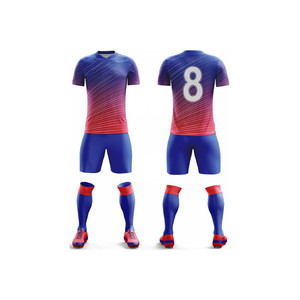 Tenue de football personnalisée de haute qualité 100% polyester, sublimation, maillot de football unisexe, ensemble de vêtements de football pour les clubs - Product Image 3