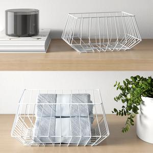 Panier de rangement en métal à mailles profondes empilable pour l'organisation de la maison - Product Image 6