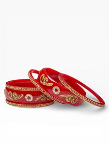 Conjunto de Brazaletes Acrílicos Románticos y Modernos con Borde de Perlas, Chapados en Oro, para Bodas, Uso Festivo, Precio al por Mayor - Product Image 3