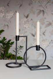 Hexagonal Black Metal Candle Holder For Weddings <b>Festive</b> Events <b>Top</b> Rated Handmade Candle Iron Stand For Home Decor Tabletop - Product Image 5