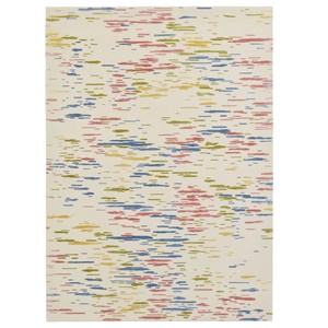 Tapis moderne abstrait multicolore, tapis en laine tufté à la main, style artistique contemporain, pour salon, chambre à coucher, accent décoratif au sol - Product Image 4