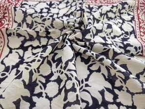 Pañuelos al por mayor con estampado de bloques, hechos a mano, ecológicos y suaves, 100% algodón, bufandas con estampado indio, regalo boutique para ella - Product Image 6