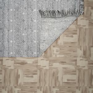 Alfombra Durrie de Lana Hecha a Mano |   Alfombra Moderna Ecológica de Tejido Plano con Patrón Abstracto para Sala de Estar y Dormitorio - Product Image 6