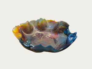 ชามเรซิ่นรูปดอกไม้หลากสี คุณภาพดี เป็นมิตรกับสิ่งแวดล้อม สำหรับใช้ในครัว ชามทรงลึกแบบทาสี - Product Image 2