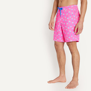 Shorts de bain pour hommes style moderne, imprimé sublimé, couleurs vives, séchage rapide, tissu polyester, style insulaire traditionnel - Product Image 4