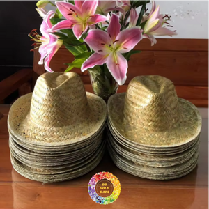 Nice design Farmhouse style natural <b>straw</b> <b>hats</b> for men cowboy <b>hats</b> <b>straw</b> handwoven western <b>straw</b> <b>hat</b> from Vietnam - Product Image 5