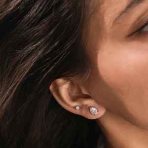 Boucles d'oreilles en or jaune 14K avec diamants CVD de laboratoire certifiés IGI, taille poire, couleur F, pureté VS1, pour femme, cadeau de luxe ethnique, 2GM, OEM, pour soirée - Product Image 5