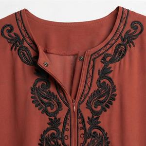 Servicio OEM, Vestido Abaya Islámico de Secado Rápido y Transpirable, Cómodo, de la Mejor Calidad, Venta al por Mayor de Moda Modesta para Mujer - Product Image 4