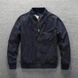 เสื้อแจ็คเก็ตบอมเบอร์สไตล์เรโทรสำหรับผู้ชาย ลายพราง แนวสตรีทแวร์ แจ็คเก็ตเบสบอล เสื้อโค้ทแฟชั่นลำลองสำหรับฤดูหนาว - Product Image 3