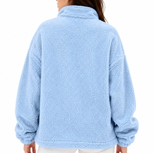 Giacca in pile Sherpa personalizzata da donna, morbida, calda, comoda, leggera, di alta qualità, moderna, da viaggio, per donna - Product Image 2