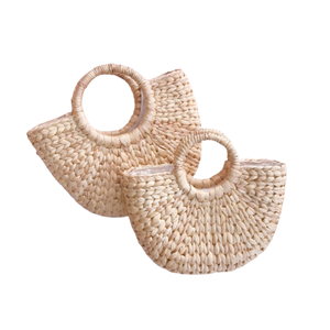 BEST SELLER Sustainable Fashionable Premium Rattan <b>Handbag</b> High Quality Eco Friendly Trending Woven Beach Tote Bag Bulk - Product Image 1