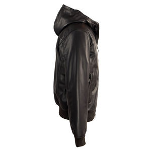 แจ็คเก็ตหนังมอเตอร์ไซค์แฟชั่นฤดูหนาวปี 2026 ทรงโอเวอร์ไซส์สำหรับผู้ชาย ทรงเข้ารูป หนัง PU กันน้ำ อุ่น สีน้ำตาล - Product Image 2