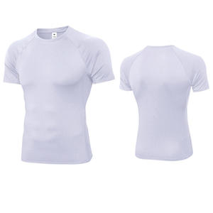 Camisetas Deportivas Personalizadas para Hombre, Camisetas Ajustadas de Secado Rápido, Transpirables, de Poliéster y Elastano, de Manga Corta, Camisetas de Compresión Lisas - Product Image 2