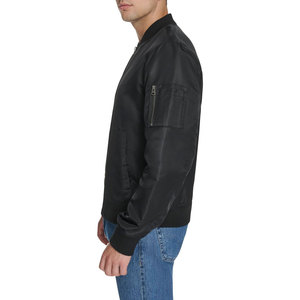 Premium Mens Flight Satin Unfilled MA 1 Bomber <b>Jacket</b> <b>Lightweight</b> Classic Style Streetwear Outerwear Durable Smooth - Product Image 2