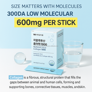 Complément alimentaire quotidien pour adultes fabriqué en Corée, bâtonnets à absorption élevée, collagène, acide hyaluronique, hydratation de la peau, poudre de beauté et de bien-être - Product Image 2