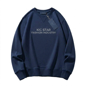 เสื้อสเวตเชิ้ตผู้ชาย คอวี แขนยาว ผ้าฟลีซหนานุ่ม ระบายอากาศได้ดี ปักลาย  ผ้าฝ้าย 100% สไตล์ลำลอง ขายส่ง - Product Image 1