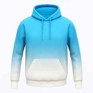 Casual Sublimation <b>Ombre</b> Hoodie Pullover Sweatshirt for Men and Women, Soft Hooded <b>Top</b> for Streetwear Fashion - Product Image 6
