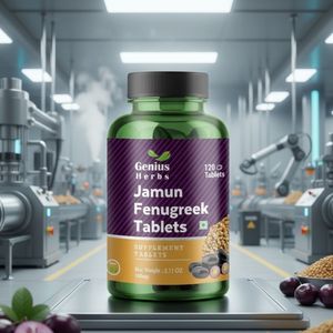 Tabletas Botánicas de Fenogreco Jamun, Mezcla de Plantas 100% Natural, Acabado Suave, Estilo de Vida Saludable, Paquete de Semillas Prensadas - Product Image 1