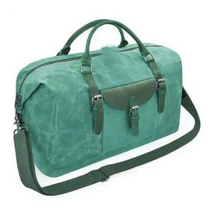 Waterproof <b>Canvas</b> Weekender Duffle Bag Vintage Travel Handbag <b>Large</b> Capacity Zipper Sports Luggage - Product Image 1