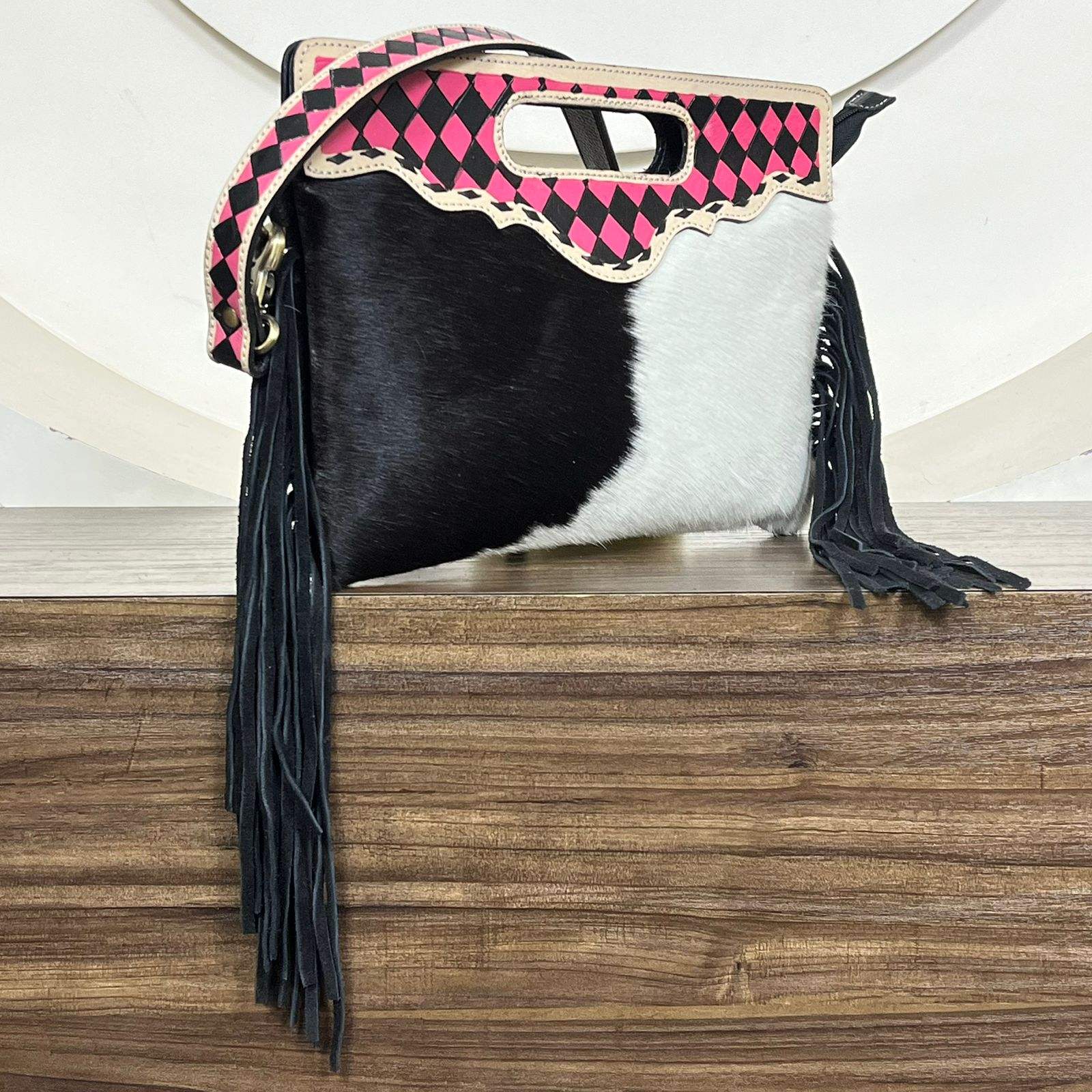 Pink & Black Checkered