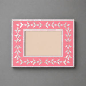 Decorative Pink Mother of Pearl Photo <b>Frame</b> – Handmade Luxury Tabletop Picture <b>Frame</b> for Home Decor & Gifting. - Product Image 4
