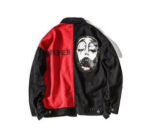 High Quality New Design <b>Jacket</b> Customize Logo Color <b>Men</b> Luxury Printed <b>Men</b> <b>Denim</b> <b>Jacket</b> - Product Image 1