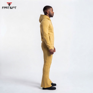 Ensemble de survêtement pour homme de haute qualité avec sweat à capuche et pantalon évasé, survêtement de qualité supérieure, survêtement surdimensionné - Product Image 6