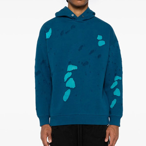 Sudadera con Capucha de Dibujos Animados Dressed To Impress para Hombre, Sudadera de Punto Azul Extra Grande, Estilo Casual de Otoño con Logotipo Estampado en la Parte Delantera - Product Image 3