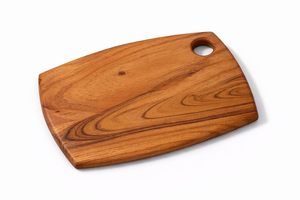 Planche à découper en bois massif naturel, faite à la main, durable, de forme rectangulaire, passe au lave-vaisselle, légère, facile à nettoyer - Product Image 3