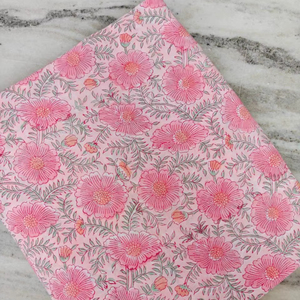 Tela estampada a mano con bloques, tela india estampada a mano, tela de algodón suave y ligera, lista para exportación a granel, precio al por mayor. - Product Image 1