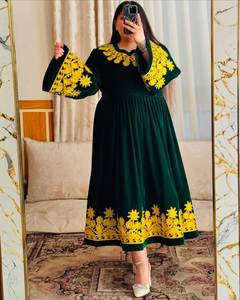 Afghan Kuchi <b>Dress</b> High Quality Wholesale Traditional Indian Banjara <b>Dress</b> Embroidery Lace Decoration Custom Wedding <b>Dress</b> Girls - Product Image 2