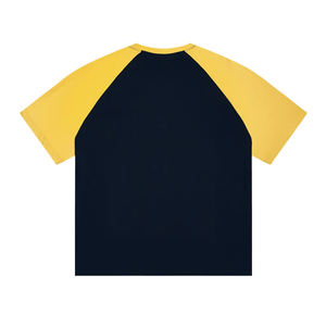 T-shirts à manches courtes raglan avec logo personnalisé, coupe ample, pour hommes et femmes, style streetwear, impression numérique DTF DTG, impression à l'écran - Product Image 6