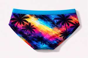 Shorts de bain pour hommes de qualité supérieure, taille haute, logo personnalisé sur le devant, couleur unie, service OEM, Spandex/Polyester, coupe-vent, séchage rapide - Product Image 2