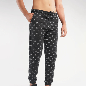 Men's Premium Printed Cotton Sweatpants With Side Pockets <b>Elastic</b> <b>Waist</b> Casual Jogger Pants High Quality Streetwear <b>Trousers</b> - Product Image 2