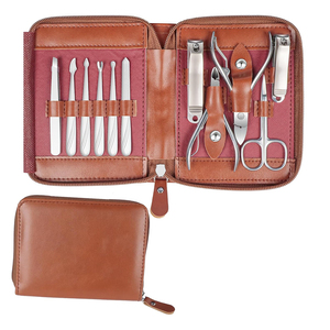 Hot Selling Stainless Steel <b>Manicure</b> <b>Kits</b> Premium Nail Care Accessories and Luxury Portable Storage Case - Product Image 1