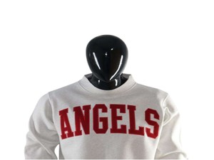 <b>Angels</b> Letter Print Crew Neck Sweatshirt Women White 100% Cotton Knitted Full Sleeve Autumn Style - Product Image 2
