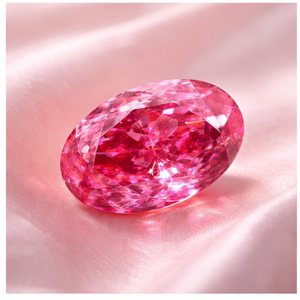 Diamante Cultivado en Laboratorio con Corte Ovalado, Color Rosa Intenso, Claridad VVS2, 3.02CT/PC, Certificado IGI de SHRAMAN DIAMOND para la Elaboración de Joyas Personalizadas - Product Image 3