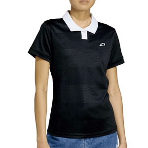 Camiseta de fútbol americano retro personalizada de malla, ligera, de alta calidad, con cuello, para mujer, negra, OEM, ODM, al por mayor - Product Image 6