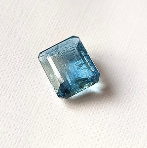 Aigue-marine bleue naturelle, taille octogonale, 3,15 carats, pierre précieuse non montée, 8,3x10,3x4,3 mm, pour la fabrication de bijoux - Product Image 2