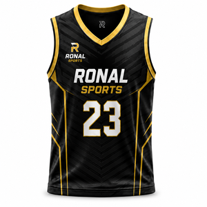 Maillot de basket personnalisé directement de l'usine, sublimation, tenue d'équipe, uniforme athlétique sans manches pour hommes, OEM ODM, fourniture en gros pour équipes sportives - Product Image 1