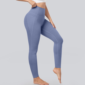 Leggings de Yoga de Color Sólido a la Moda para Mujer, Ropa Deportiva, Leggings de Yoga con Cintura Alta Elástica para Adultos - Product Image 6