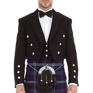 เสื้อแจ็คเก็ตคิลท์สมัยใหม่ ปรับแต่งโลโก้และพิมพ์ลาย เสื้อแจ็คเก็ตปรินซ์ชาร์ลี |   เสื้อแจ็คเก็ตปรินซ์ชาร์ลีสำหรับผู้ชายแบบสั่งตัดพิเศษ - Product Image 1