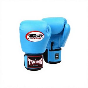 Gants de boxe jumeaux pour le kick-boxing et le Muay Thai, entraînement professionnel, légers, anti-humidité, en PU, à doigts entiers, avec fermeture auto-agrippante - Product Image 1