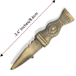 Pin para Kilt con Diseño Celta Escocés de Cabeza de Ciervo, Accesorio de Alta Calidad en Metal para Tartan Clan 2026 - Product Image 3