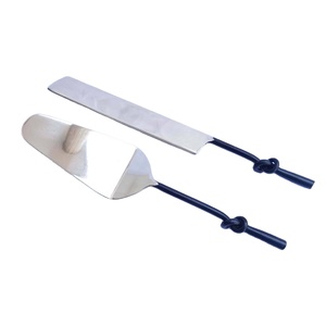 2025 Handmade Standard Design Cutlery Set Dining Table Decoration Metal Cake Cutting Knife Server Wedding Parties Resin INS <b>Box</b> - Product Image 1