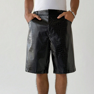 Service OEM ODM, design et tailles personnalisées confortables, fournisseur en gros, qualité supérieure, style le plus récent, shorts en cuir pour hommes - Product Image 1